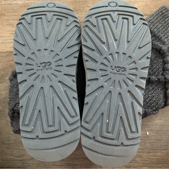 UGG Australia argyle lattice knit gray boots - Picture 6 of 11